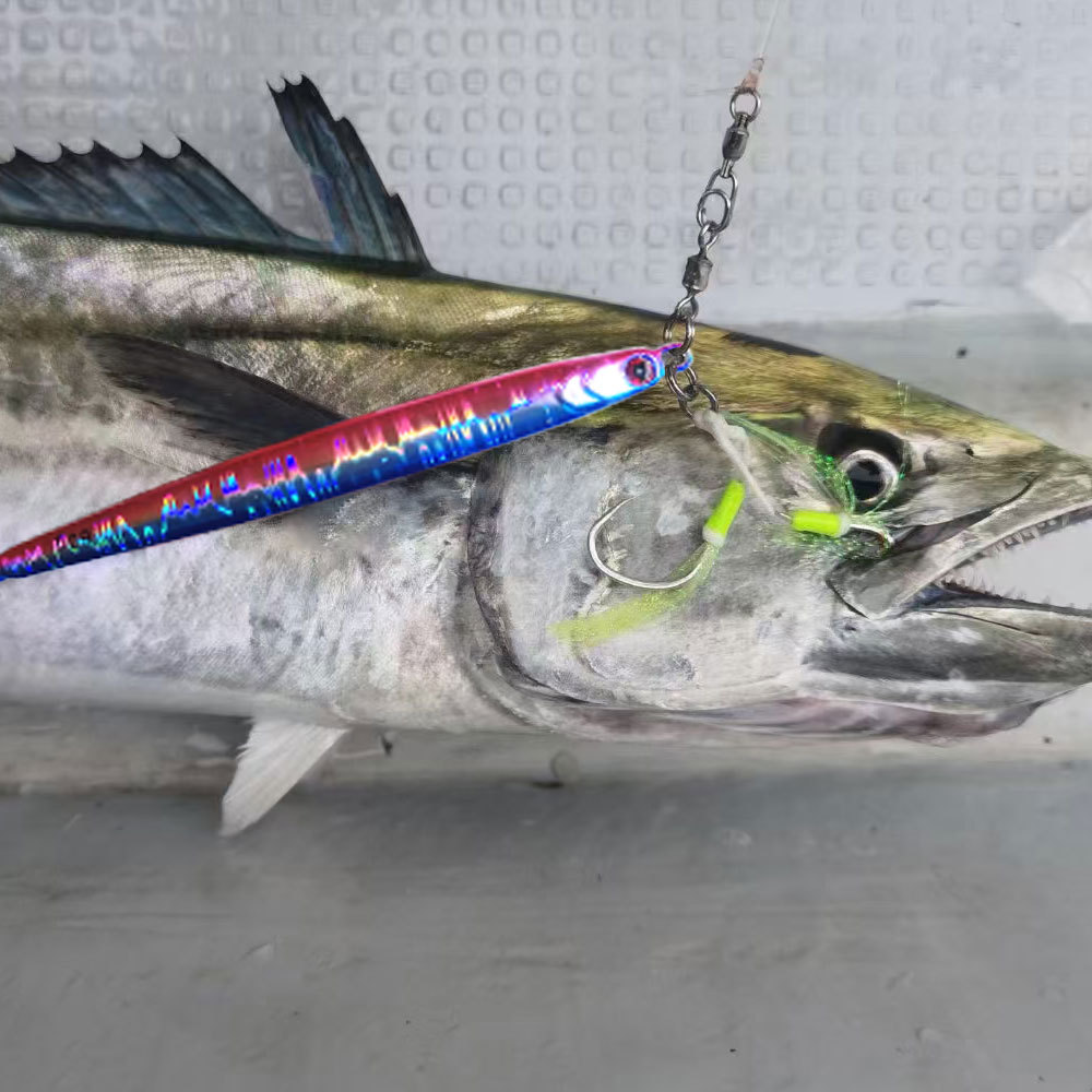 Fast-Sinking Iron Plate Lure Jerkbait Sea & Boat Fishing 60g/80g/100g Lead Without Hooks for Mackerel Cutlassfish – Hard Lure – view 2
