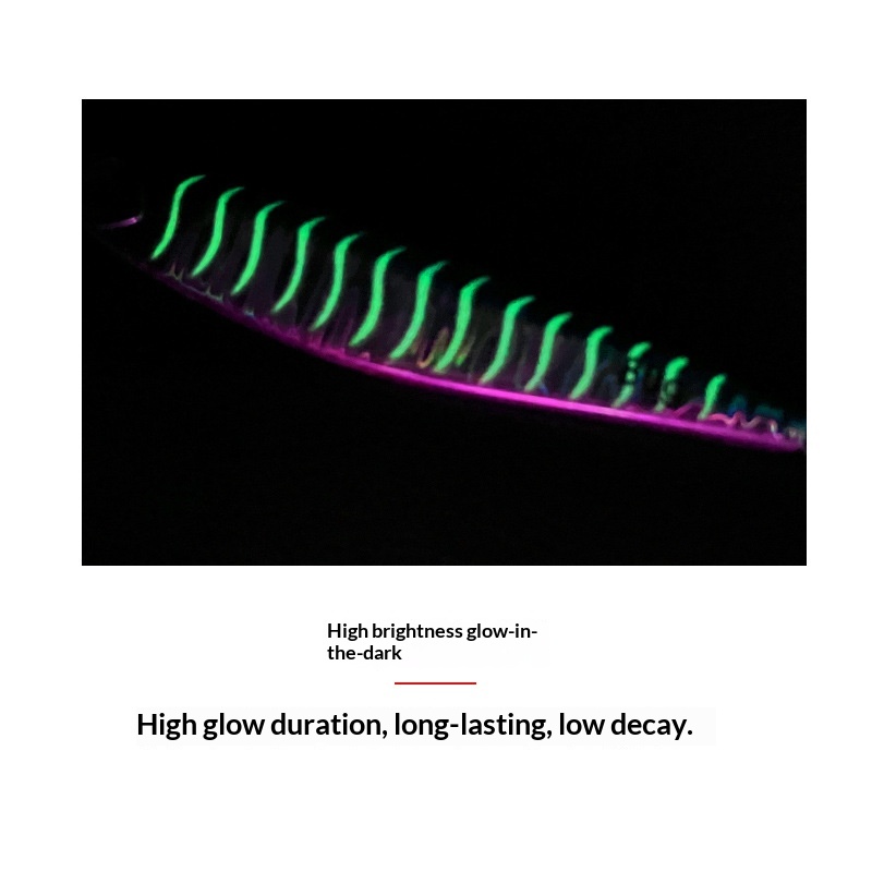 Boat Fishing Lure Iron Plate Bare Plate Noctilucent Long-Distance Sea Fishing Bait Wholesale 40g 60g 80g Sabiki Mackerel – Hard Lure – view 4