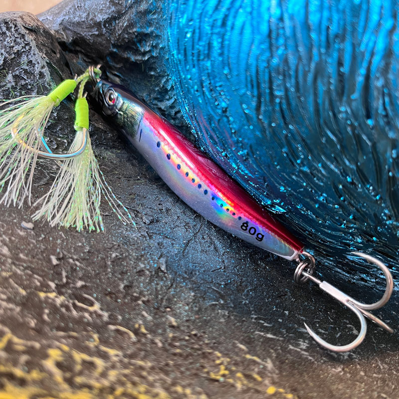 Factory Spot Wholesale Metal Lead Jig Lure Iron Plate Bait Hooks for Mackerel Sea Fishing 40g 60g Cross-Border Supply – Hard Lure – view 1