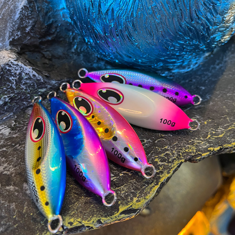Factory Direct Sales Iron Plate Lure Metal Jig Luminous Falling Artificial Bait for Mackerel Bass 40g 60g 80g – Hard Lure – view 1