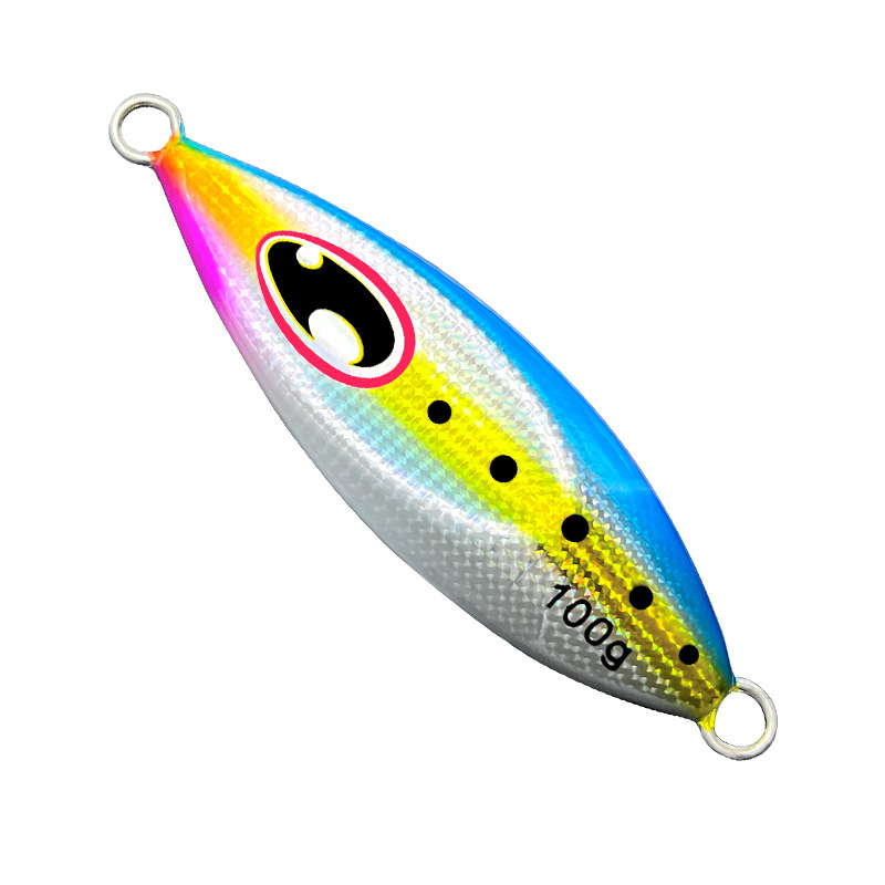 Factory Direct Sales Iron Plate Lure Metal Jig Luminous Falling Artificial Bait for Mackerel Bass 40g 60g 80g – Hard Lure – view 5