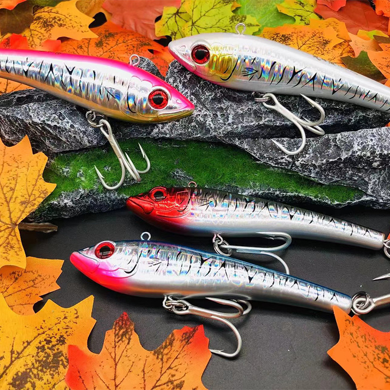 Factory Direct Supply Exclusive Stainless Steel VIB Long-Cast Sinking Artificial Hard Bait for Tuna & Mackerel 70g – Hard Lure – view 3