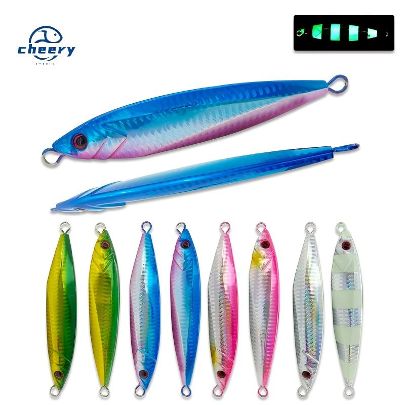 CHEERY Iron Plate Metal Jig Hard Bait Laser Noctilucent Bionic Artificial Bait 150g 200g Factory Wholesale Fishing Tackle – Hard Lure – view 1