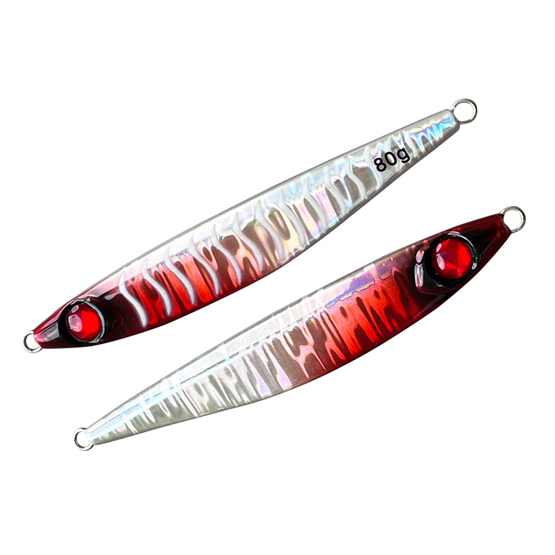 Boat Fishing Lure Iron Plate Bare Metal Jig Long-Distance Sea Fishing Bait 40g 60g 80g Slow Jigging No Hooks Mackerel – Hard Lure – view 1