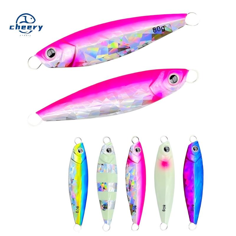 CHEERY Direct Sales Metal Jig Lure Iron Plate Bait Drop-Shot Lead Fish Artificial Hard Bait 60g Saltwater Fish No Hooks – Hard Lure – view 1