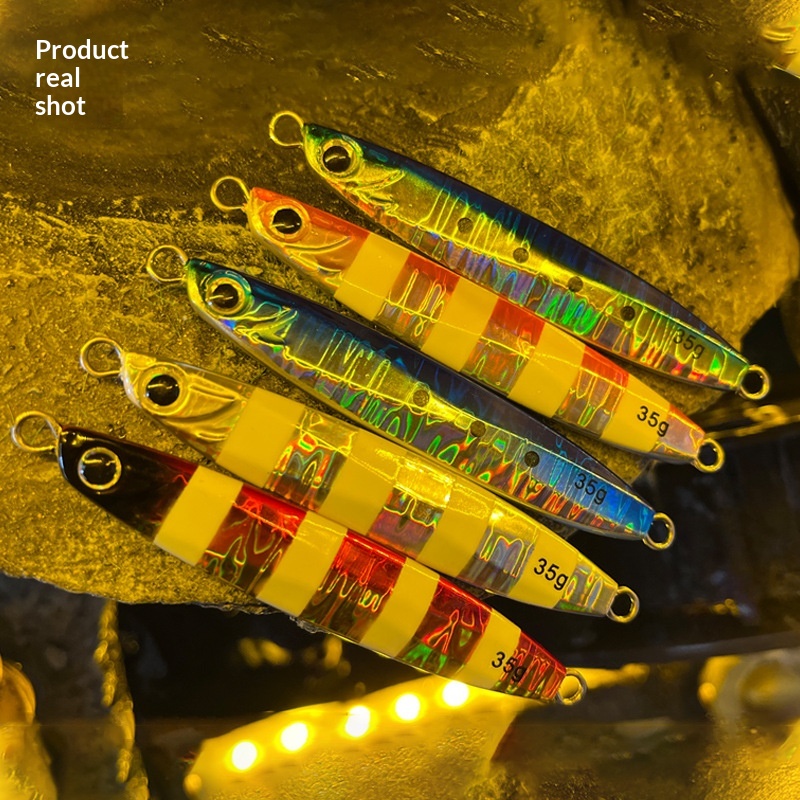 Iron Plate Lure Night-Glow Laser Reinforced Falling Bare Plate 35g Artificial Hard Saltwater Fish – Hard Lure – view 3