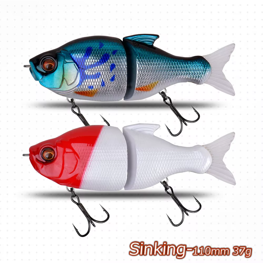 Lure Slow-Sinking 110mm 37g Multi-Section Overturned Hook Freshwater Hard Bait Bass Simulation Bait – Hard Lure – view 4