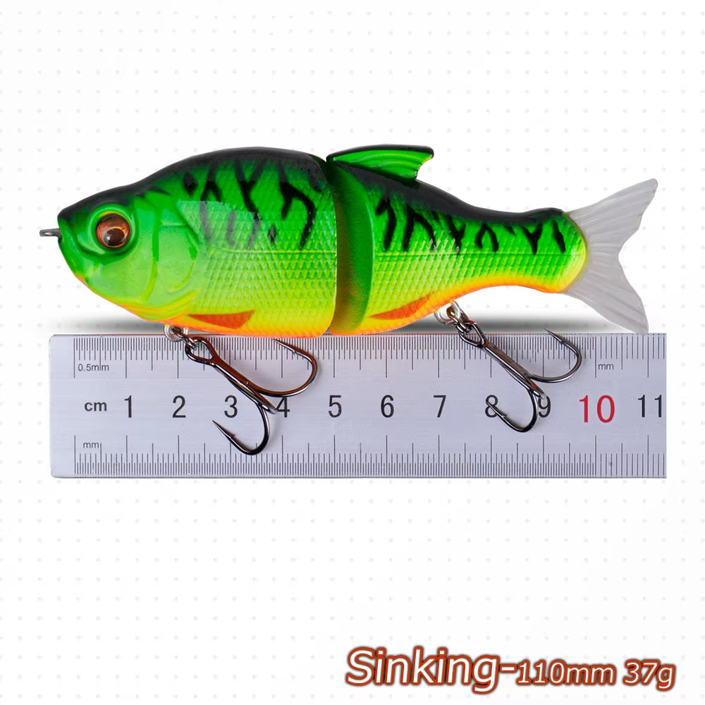 Lure Slow-Sinking 110mm 37g Multi-Section Overturned Hook Freshwater Hard Bait Bass Simulation Bait – Hard Lure – view 5