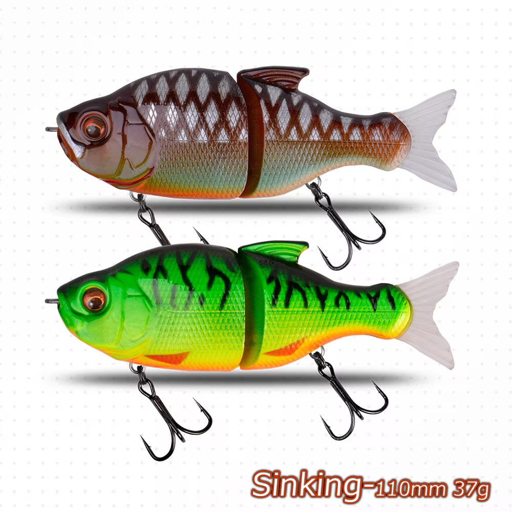 Lure Slow-Sinking 110mm 37g Multi-Section Overturned Hook Freshwater Hard Bait Bass Simulation Bait – Hard Lure – view 2