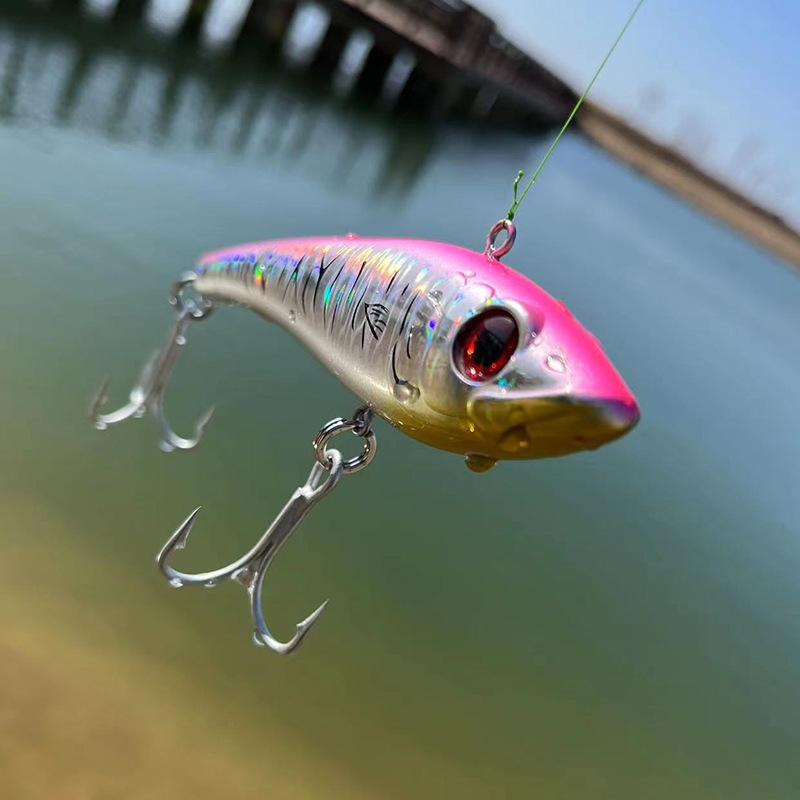 CHEERY Cross-Border Exclusive Stainless Steel VIB Long-Cast Sinking Artificial Hard Bait for Tuna & Mackerel 70g – Hard Lure – view 3