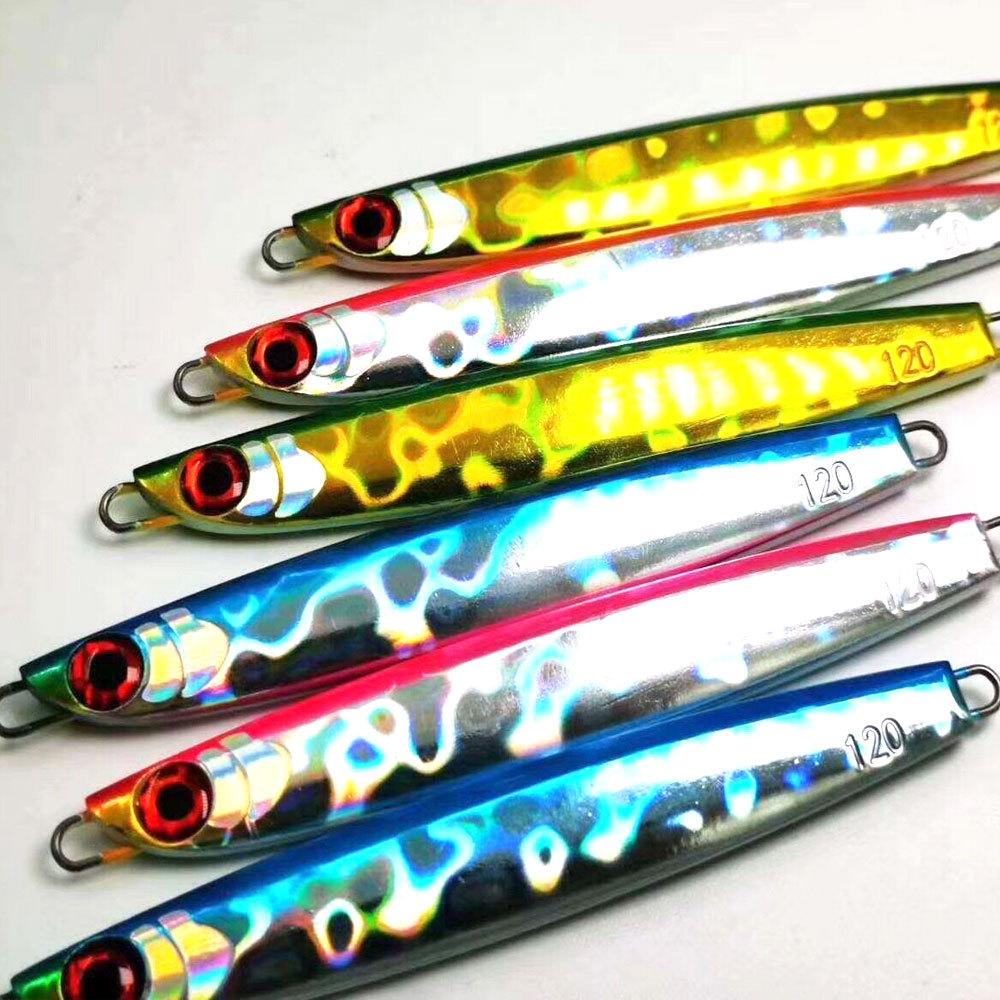 Bestseller Slow-Rolling Iron Plate Lead Fish Luminous Lure Sea Fishing Boat Fishing Mackerel Metal Artificial Bait – Hard Lure – view 1