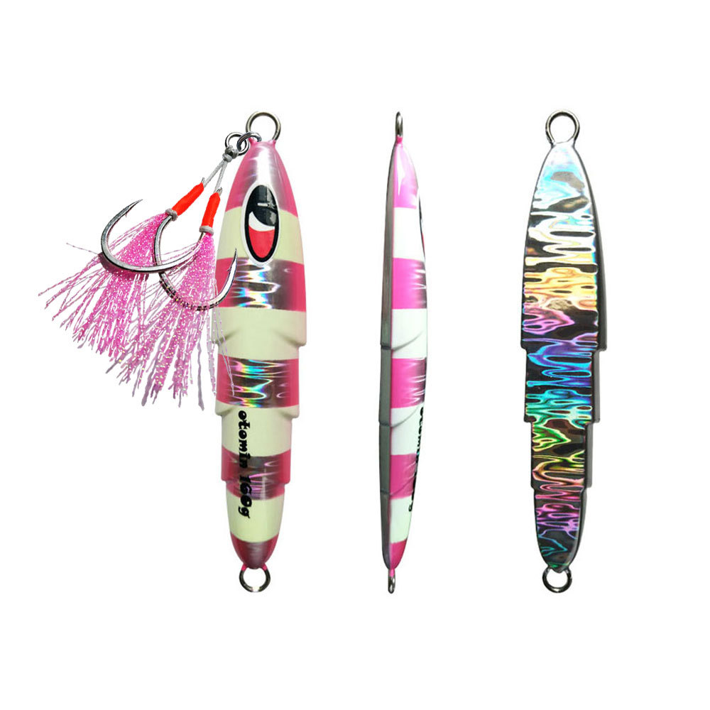 Bestseller Iron Plate Hook Built-in Soft Steel Wire Bright Finish High Tensile Strength Double Hook Lure Sea Fishing Boat – Fishhook – view 4