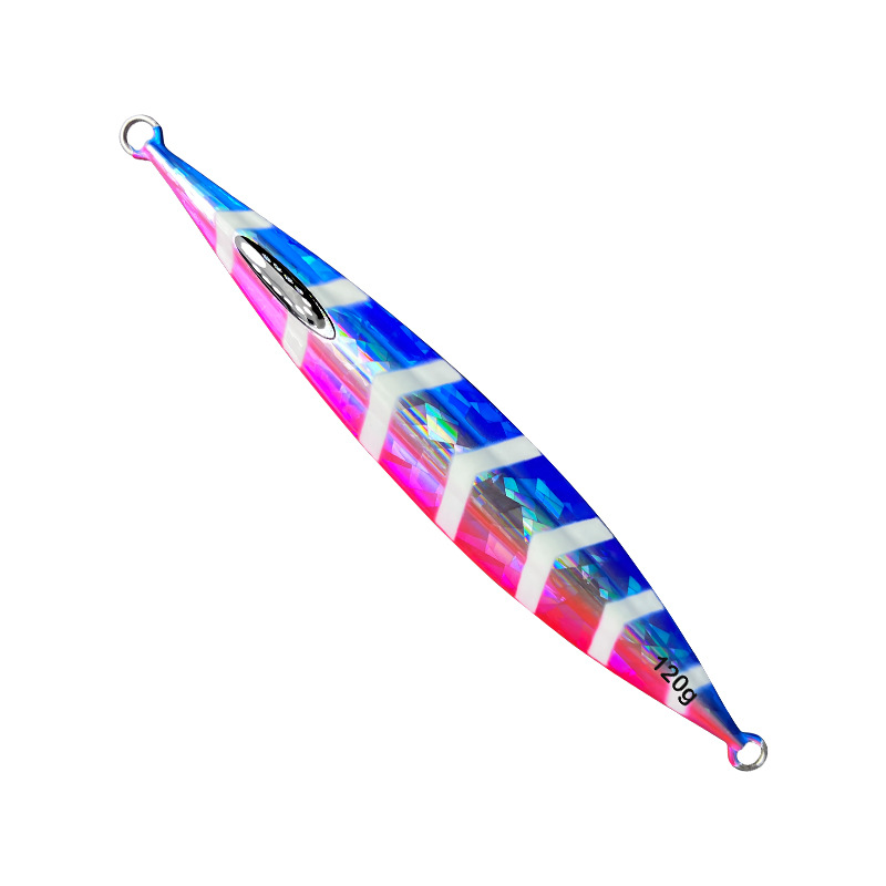 Night-Glow Lure Iron Plate Metal Jig Sea Fishing Slow-Rolling Jig Bait Deep-Sea Long-Shape 120g-300g Hooks Spanish Mackerel – Hard Lure – view 5