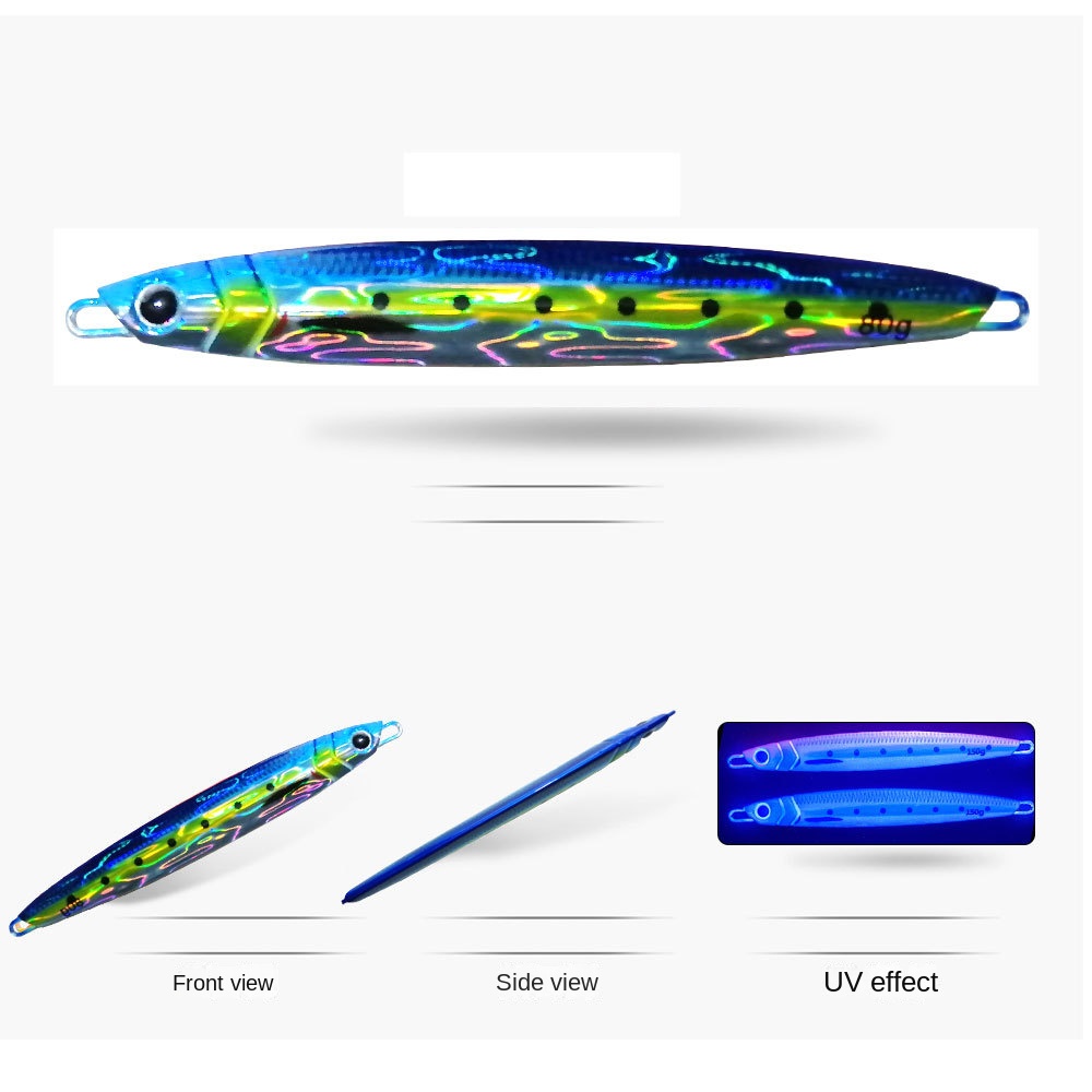 Bestseller Printed Slow-Rolling Iron Plate Lure UV 3D-Printed Crankbait Sea Fishing Boat Fishing Mackerel Metal – Hard Lure – view 5