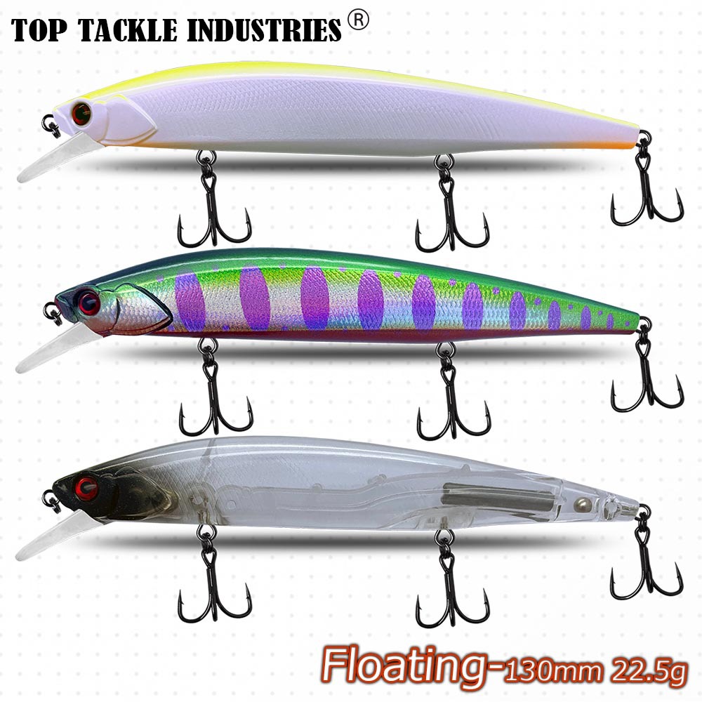 Long-Cast Floating Minnow 130mm 225g Artificial Hard Bait Jerkbait Plastic Lifelike Without Hooks – Hard Lure – view 5