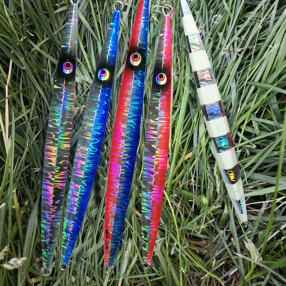 Bestseller Sinking Iron Jig Lure Glow-in-the-Dark Long Strip Fast-Pull Sea Fishing Boat Fishing Tuna Cuttlefish Bait – Hard Lure – view 2
