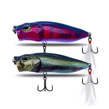 Artificial Hard Bait Stainless Steel Lure Surface Line 80mm 15g Snakehead Bass Mandarin Fish Sea Bass Micro Bus – Hard Lure – view 2