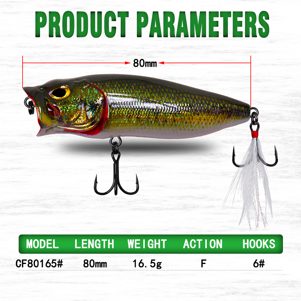 Artificial Hard Bait Stainless Steel Lure Surface Line 80mm 15g Snakehead Bass Mandarin Fish Sea Bass Micro Bus – Hard Lure – view 5