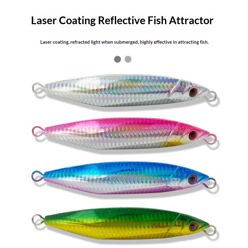 Lure Iron Plate Metal Jig Hard Bait Laser Noctilucent Bionic Artificial Bait 150g/200g No Hooks Factory Wholesale Fishing Tackle – Hard Lure – view 4