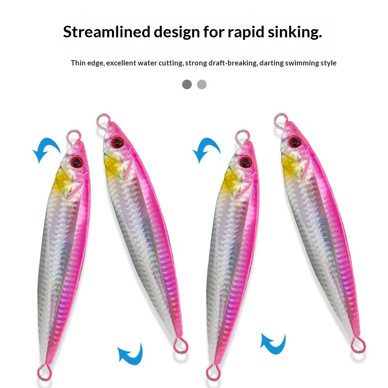Lure Iron Plate Metal Jig Hard Bait Laser Noctilucent Bionic Artificial Bait 150g/200g No Hooks Factory Wholesale Fishing Tackle – Hard Lure – view 3