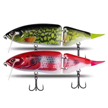 Artificial Hard Bait Lure Plastic Floating Swimbait Hooks 165mm 60g / 135mm 33g Multi-segment Bass Bait 47~60 Colors – Hard Lure – view 4