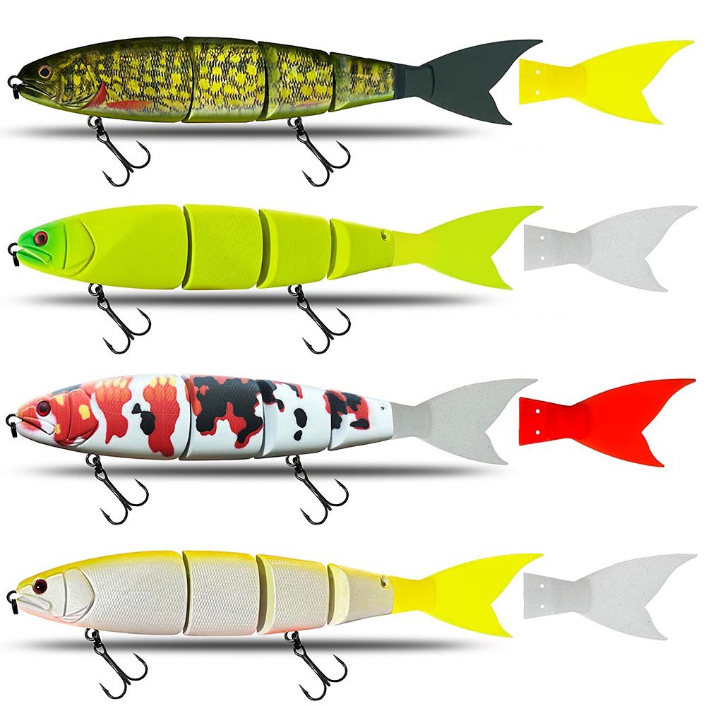 CHEERY Live Bait Japanese Style 15cm Sinking 28g / Floating 25g Multi-segment Swimbait with Silicone Soft Tail – Hard Lure – view 4