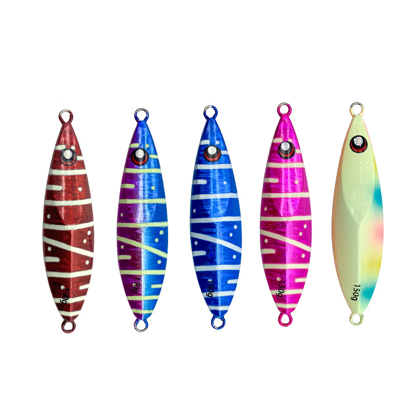 Lure Lead Iron Plate Jig 150-200g Luminous Drift Slow Shake Artificial Hard Bait Fishing Bait Without Hooks Hot Sale – Hard Lure – view 1