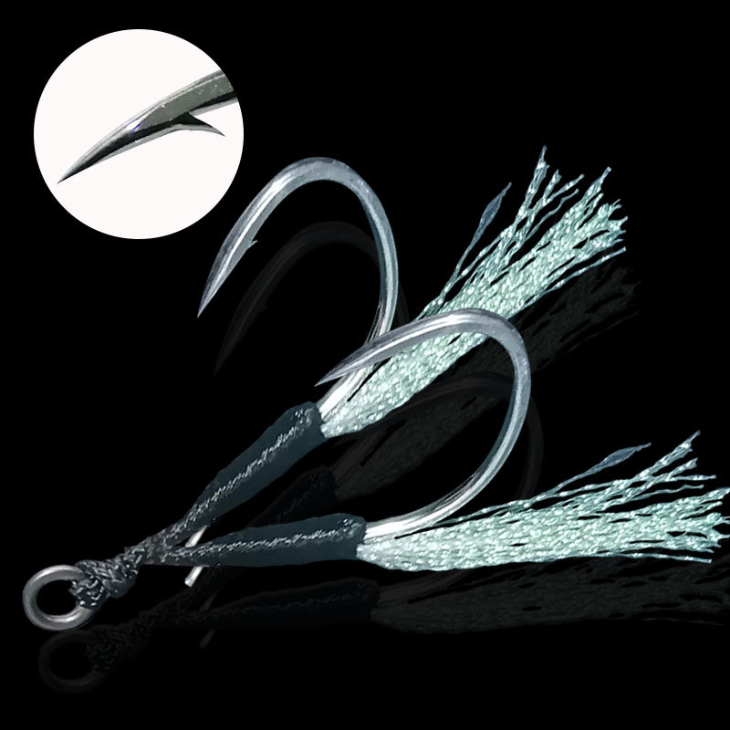 Bestseller Lure Iron Plate Double Hook Slow Jigging Sea Fishing Boat Fishing Strong Pulling Power Corrosion-Resistant – Fishhook – view 4