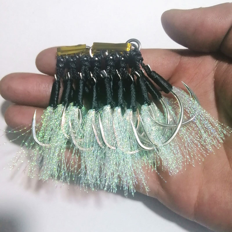 Bestseller Lure Iron Plate Double Hook Slow Jigging Sea Fishing Boat Fishing Strong Pulling Power Corrosion-Resistant – Fishhook – view 5
