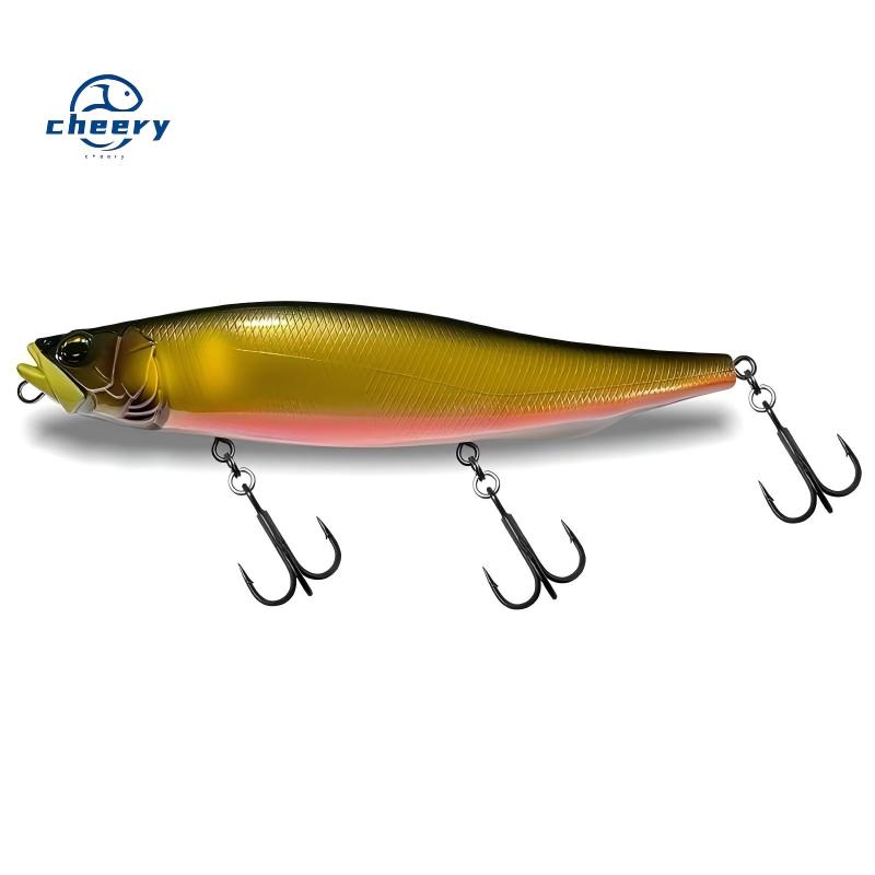 CHEERY Artificial Hard Bait Lure Stainless Steel Wire Floating Pencil 22cm 130g 16 Colors Fishing Golden Eye Bass Peacock – Hard Lure – view 1