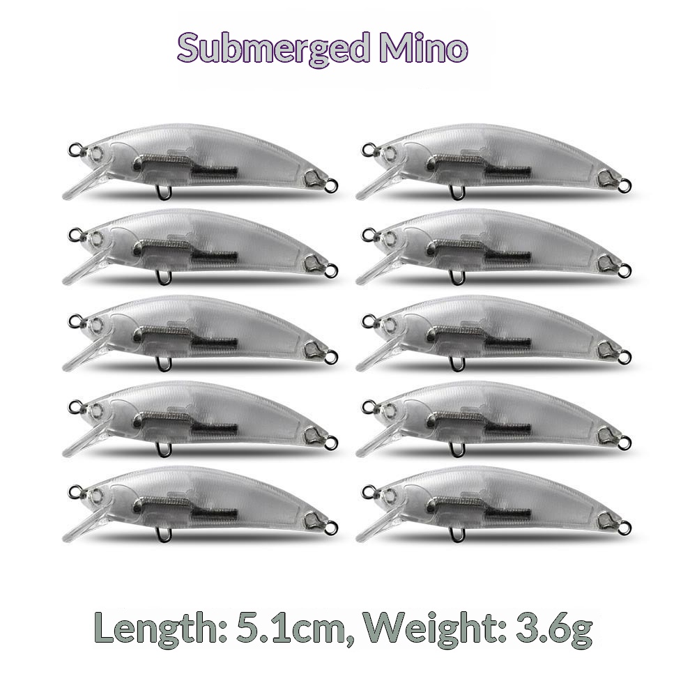 Japanese-Style Subsurface Minnow DIY Stainless Steel Lure Blank Body 51cm/36g Transparent Live Bait Without Hooks – Hard Lure – view 4