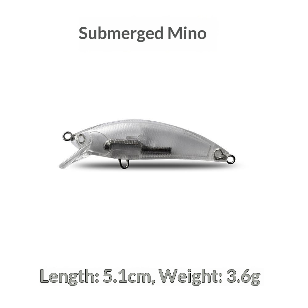 Japanese-Style Subsurface Minnow DIY Stainless Steel Lure Blank Body 51cm/36g Transparent Live Bait Without Hooks – Hard Lure – view 2