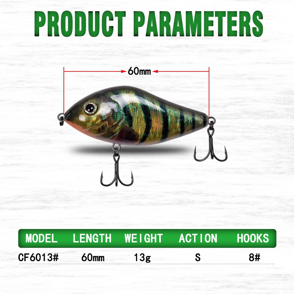 CHEERY Fishing Tackle Stainless Steel Artificial Hard Bait Lure Jerk Bait 6cm/8cm Wholesale Simulation Fake Bait – Hard Lure – view 2