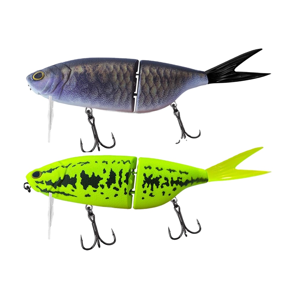 Fishing Tackle Multi-segment Swimbait Floating 200mm 88g Pufferfish Detachable Soft Tail Tongue Plate Stainless Steel – Hard Lure – view 2