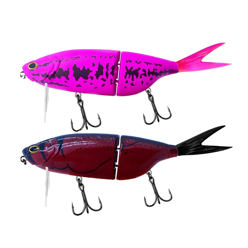 Fishing Tackle Multi-segment Swimbait Floating 200mm 88g Pufferfish Detachable Soft Tail Tongue Plate Stainless Steel – Hard Lure – view 1