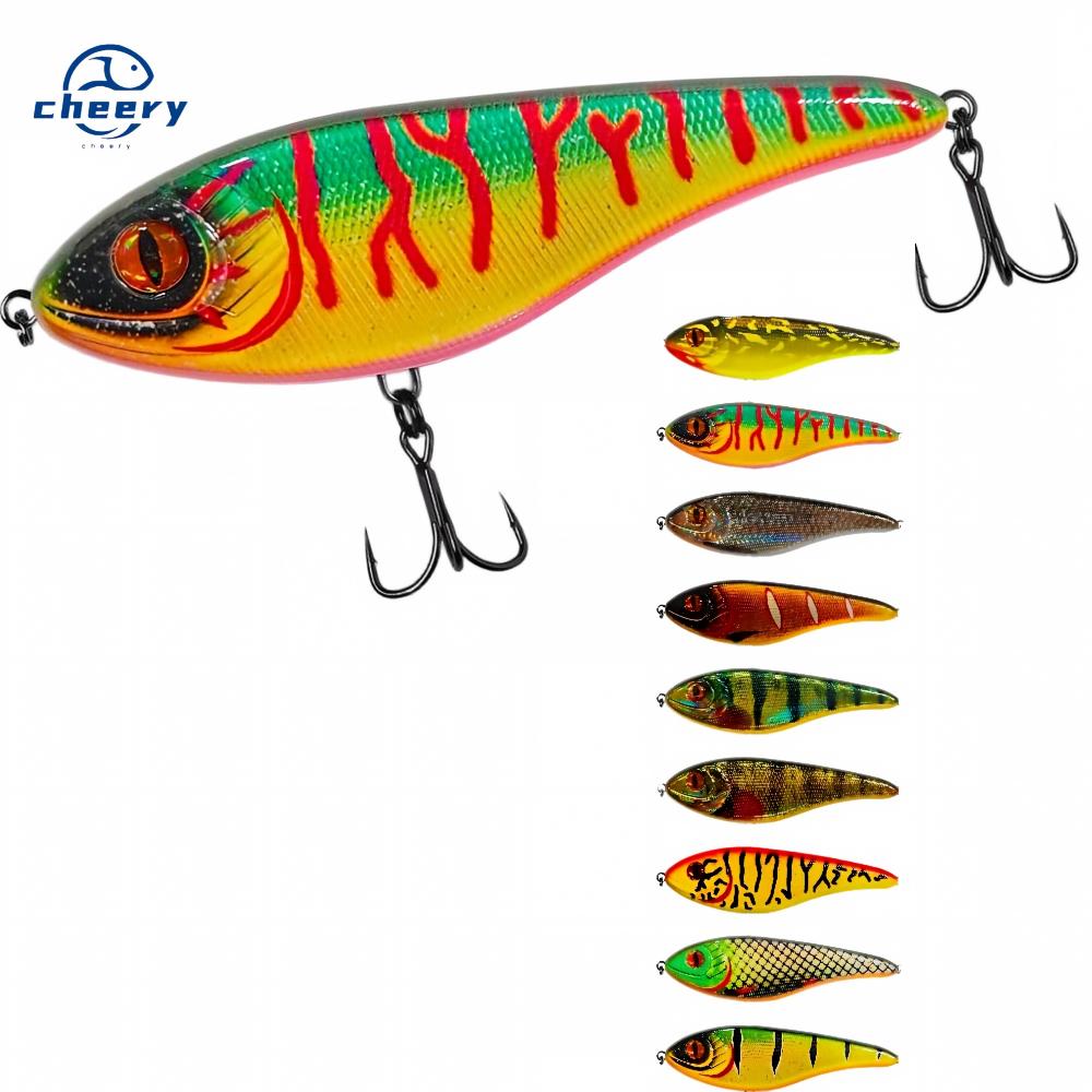 CHEERY Fishing Tackle Live Bait Stainless Steel Slow-Sinking Jerk Bait 150mm 80g Freshwater Bionic Pike – Hard Lure – view 1