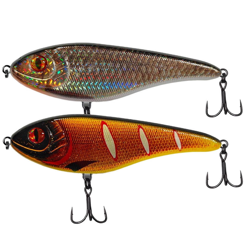 CHEERY Fishing Tackle Live Bait Stainless Steel Slow-Sinking Jerk Bait 150mm 80g Freshwater Bionic Pike – Hard Lure – view 5