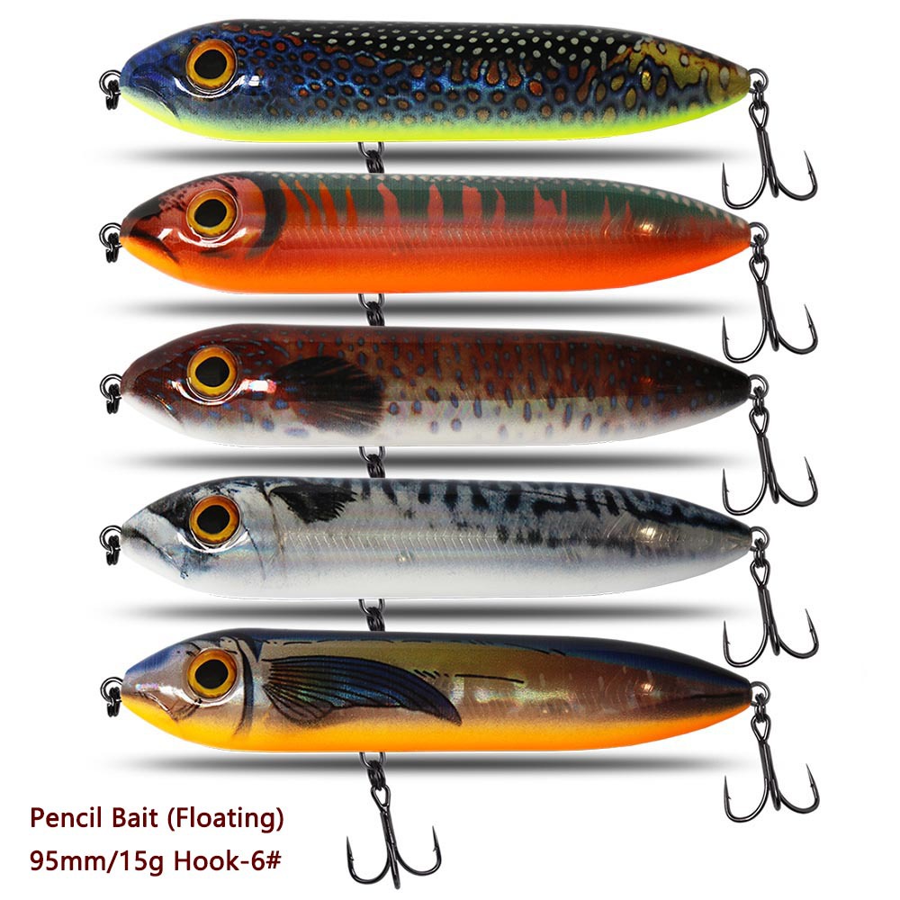 CHEERY Stainless Steel Floating Pencil Live Bait 75 cm 11 g / 95 cm 15 g / 125 cm 25 g Surface-Lying Lure – Hard Lure – view 4