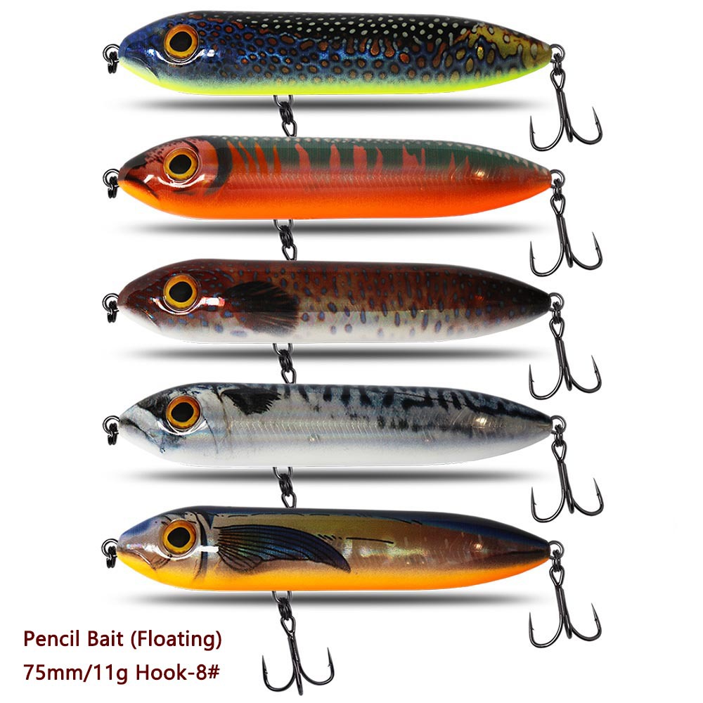 CHEERY Stainless Steel Floating Pencil Live Bait 75 cm 11 g / 95 cm 15 g / 125 cm 25 g Surface-Lying Lure – Hard Lure – view 5