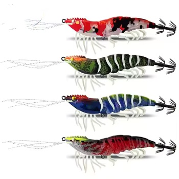 Lure Fishing Mantis Shrimp Squid Wooden Shrimp UV Glow-in-the-Dark 6-8 cm Biomimetic Artificial Soft Bait No Hooks – Hard Lure – view 4