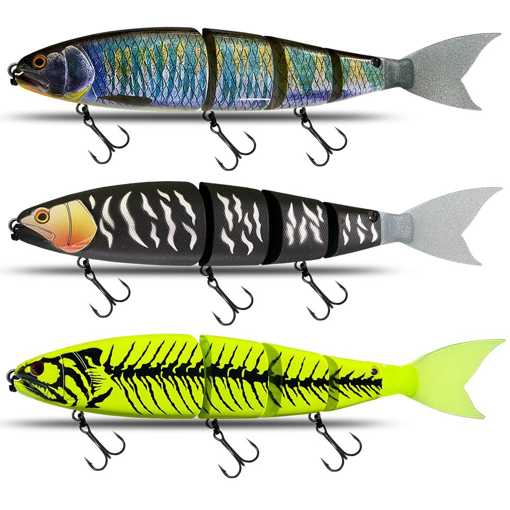 CHEERY Japanese-style Large Multi-section Stainless Steel Live Bait 300mm Floating 180g Sinking 188g Mandarin Fish Golden – Hard Lure – view 5