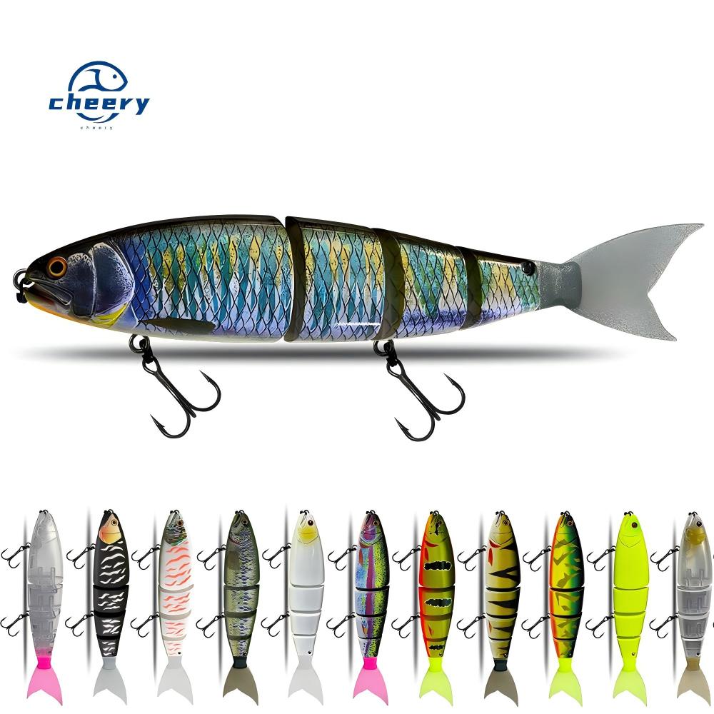 CHEERY Japanese-style Large Multi-section Stainless Steel Live Bait 300mm Floating 180g Sinking 188g Mandarin Fish Golden – Hard Lure – view 1