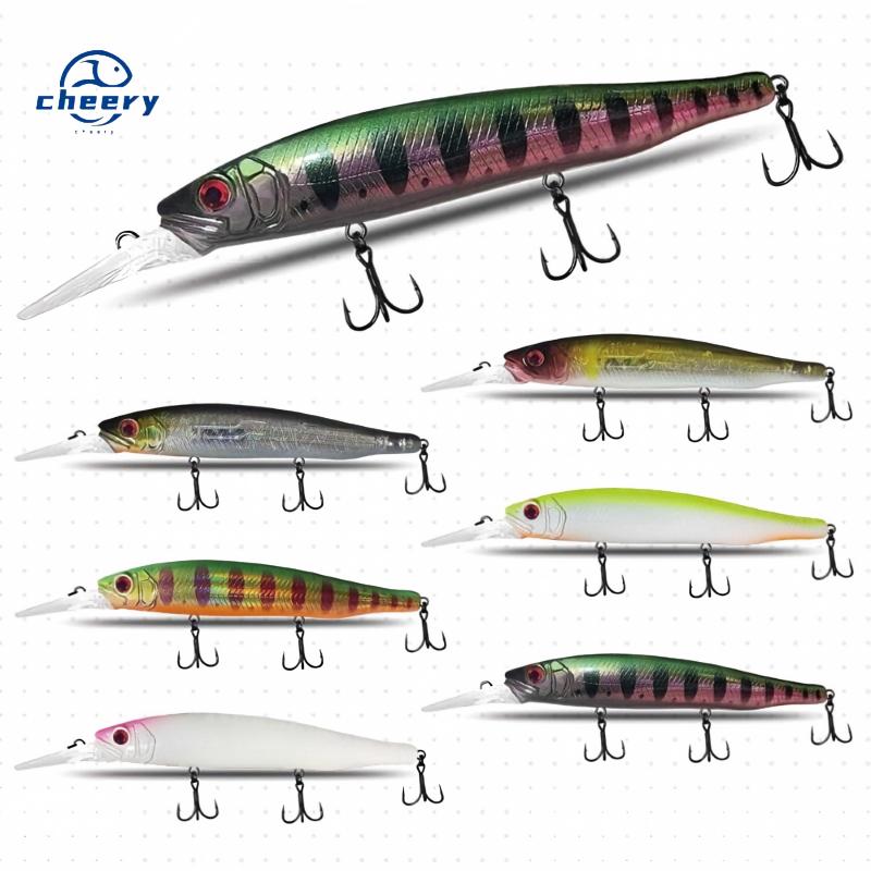 CHEERY Long-Cast Floating Minnow 155mm 23g Artificial Hard Bait Jerkbait Plastic Lure Lifelike Fish – Hard Lure – view 1