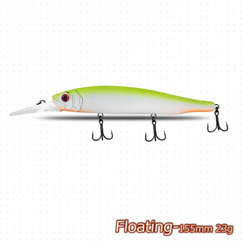 CHEERY Long-Cast Floating Minnow 155mm 23g Artificial Hard Bait Jerkbait Plastic Lure Lifelike Fish – Hard Lure – view 5