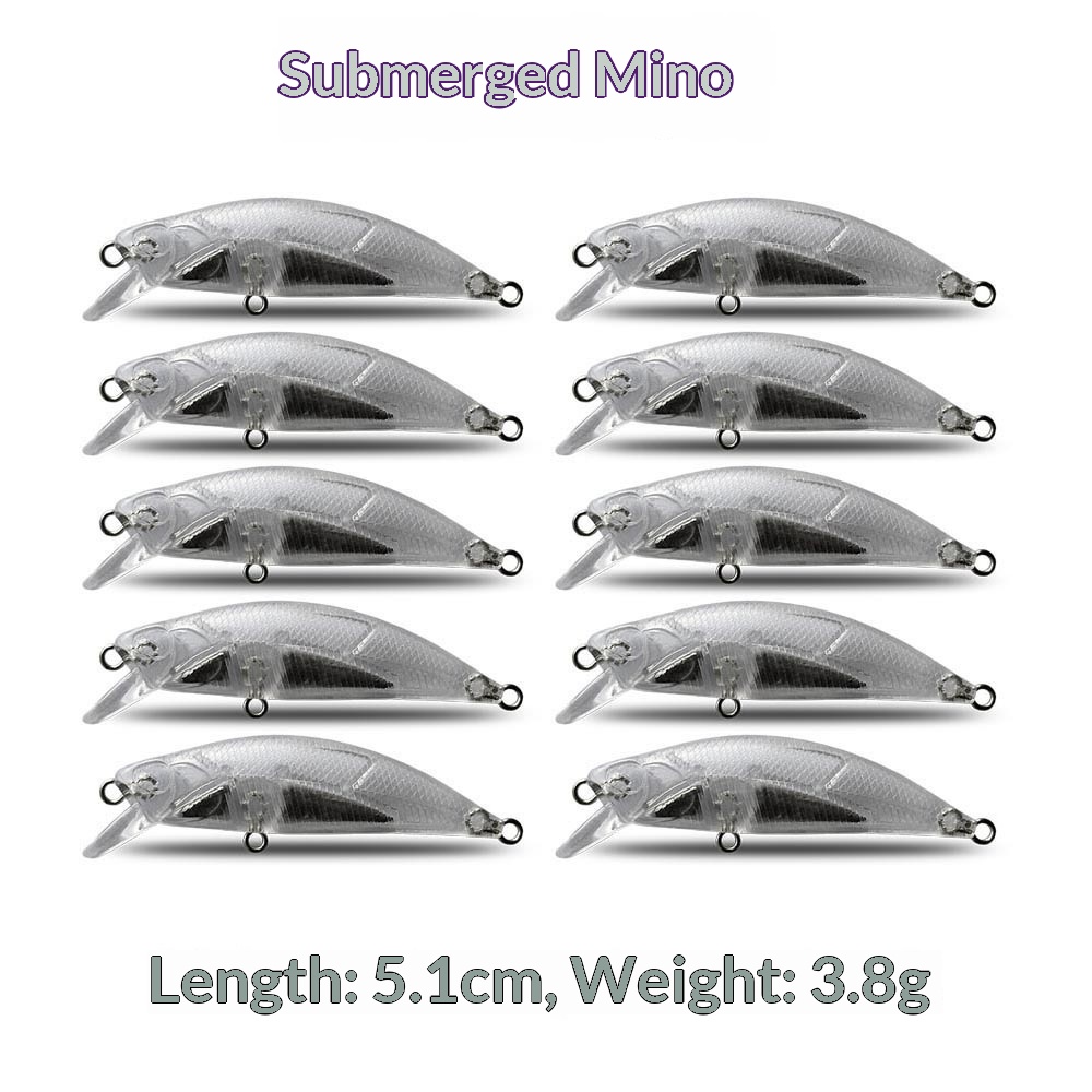 Japanese-Style Subsurface Minnow Stainless Steel DIY Lure Blank 51cm/38g Transparent Live Bait Fish – Hard Lure – view 4