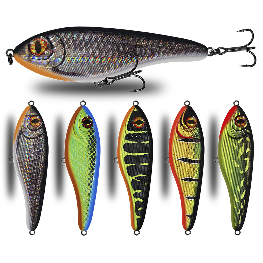 105/12cm Stainless Steel Submersible Gliding Swimming Style European Jerkbait Pike Bionic Artificial Hard Bait – Hard Lure – view 1