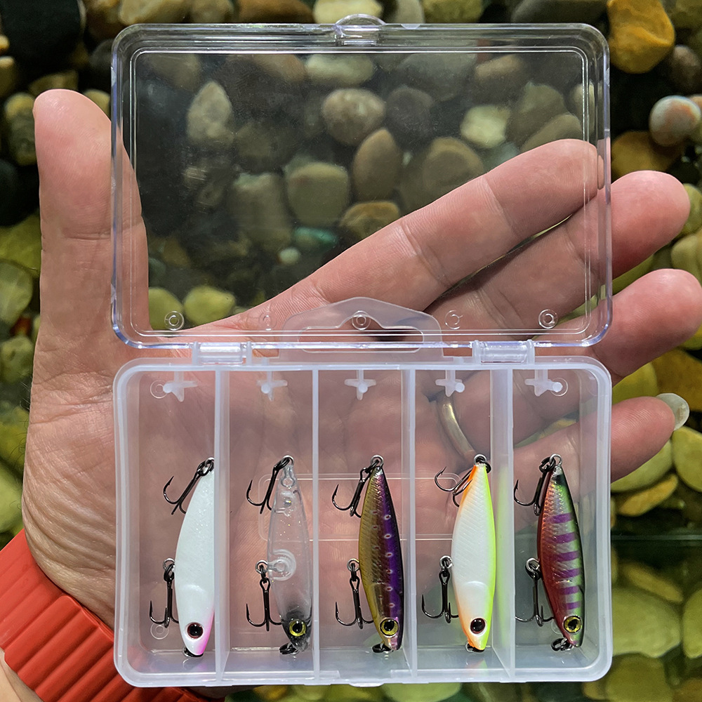 Factory Wholesale Stainless Steel Micro Floating Pencil 48mm 2g Artificial Hard Bait Topwater Lure Hooks for Bass Fishing – Hard Lure – view 1