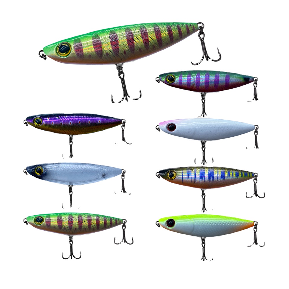 Factory Wholesale Stainless Steel Micro Floating Pencil 48mm 2g Artificial Hard Bait Topwater Lure Hooks for Bass Fishing – Hard Lure – view 2
