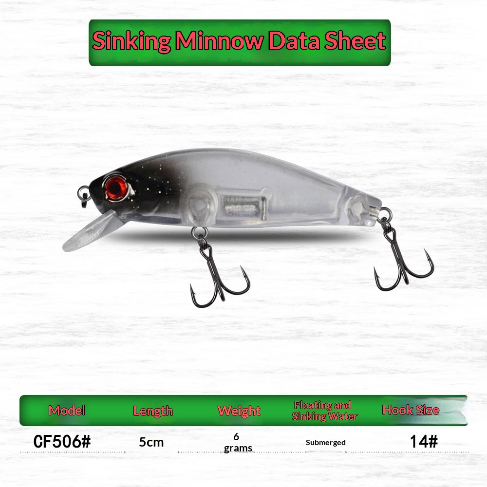 Micro-creature Trembling Sinking Xiaomi No Fish Lure 5cm 6g Glow-in-the-dark Stainless Steel Artificial Ear-up Bass Fishing – Hard Lure – view 5