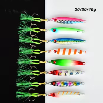 CHEERY Lure Red-Eye Small Metal Jig Artificial Hard Bait Spanish Mackerel Black Bass 20g 30g 40g with Hook Stock Wholesale – Hard Lure – view 5